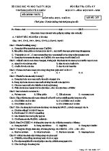 Đề kiểm tra giữa học kỳ I môn Hóa học Lớp 12 - Mã đề 357 - Năm học 2019-2020 - Trường quốc tế Á Châu